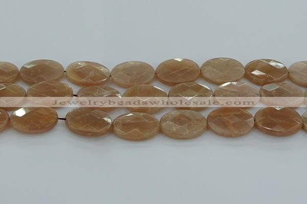 CMS1109 15.5 inches 18*25mm faceted oval moonstone gemstone beads