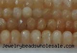 CMS1170 15.5 inches 4*6mm faceted rondelle moonstone beads