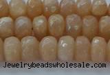 CMS1171 15.5 inches 5*8mm faceted rondelle moonstone beads