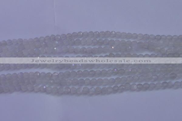 CMS1200 15.5 inches 4mm faceted round white moonstone beads