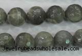 CMS126 15.5 inches 14mm faceted round moonstone gemstone beads