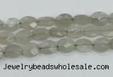 CMS131 15.5 inches 7*8mm faceted oval moonstone gemstone beads