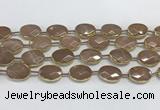 CMS1345 7.5 inches 13*18mm faceted oval moonstone beads