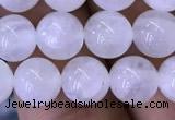 CMS1402 15.5 inches 8mm round white moonstone beads wholesale