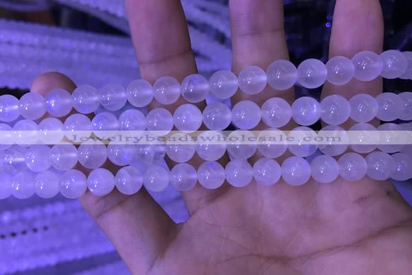 CMS1410 15.5 inches 8mm round white moonstone gemstone beads