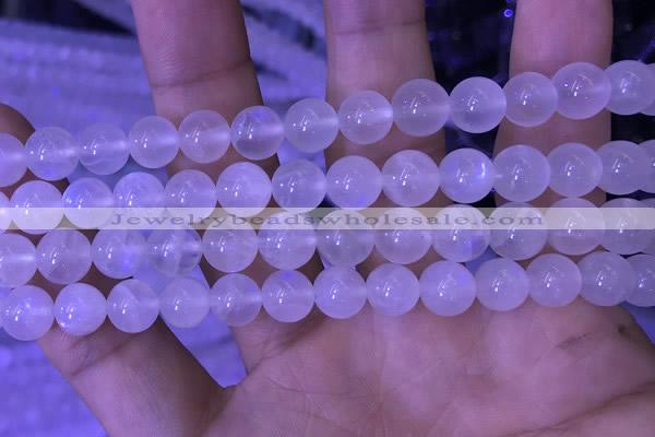 CMS1411 15.5 inches 10mm round white moonstone gemstone beads