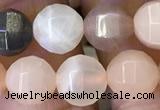 CMS1471 15.5 inches 8mm faceted round moonstone beads wholesale