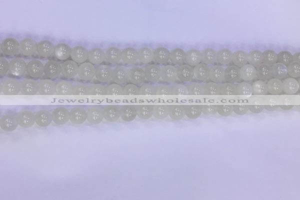 CMS1486 15.5 inches 6mm round white moonstone beads wholesale