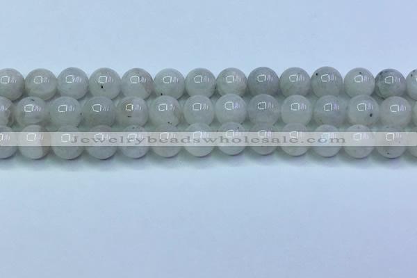 CMS1491 15.5 inches 8mm round white moonstone beads wholesale