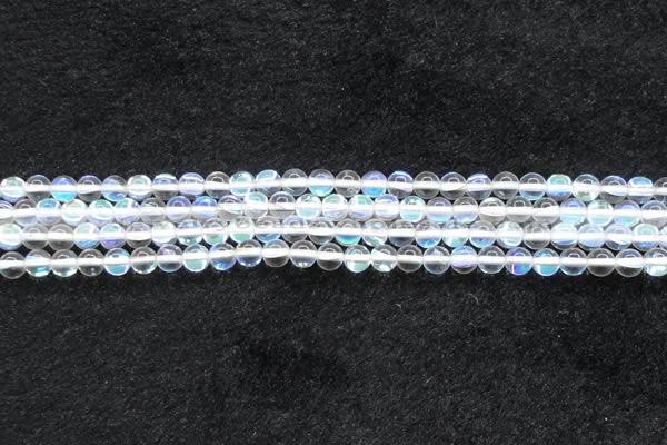 CMS1501 15.5 inches 6mm round synthetic moonstone beads wholesale