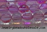 CMS1592 15.5 inches 8mm round synthetic moonstone beads wholesale