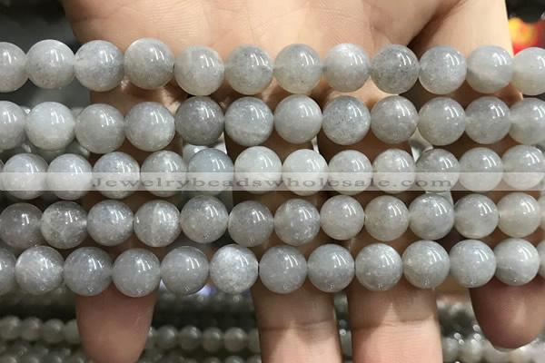 CMS1652 15.5 inches 8mm round grey moonstone beads wholesale