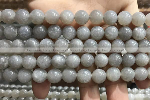 CMS1653 15.5 inches 10mm round grey moonstone beads wholesale