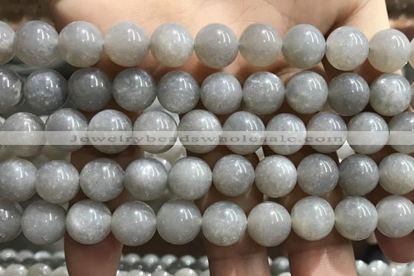 CMS1654 15.5 inches 12mm round grey moonstone beads wholesale