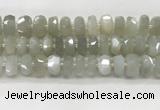 CMS1658 15.5 inches 6*13mm - 8*14mm faceted tyre moonstone beads