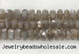 CMS1662 15.5 inches 6*13mm - 8*14mm faceted tyre moonstone beads