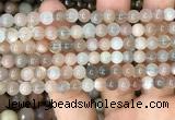 CMS1685 15.5 inches 6mm round rainbow moonstone beads wholesale