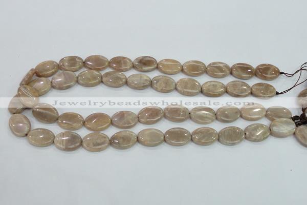 CMS17 15.5 inches 13*18mm oval moonstone gemstone beads wholesale