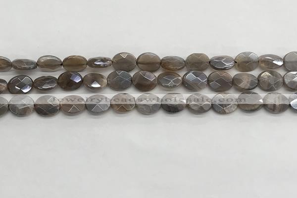 CMS1797 15.5 inches 8*10mm faceted oval AB-color moonstone beads