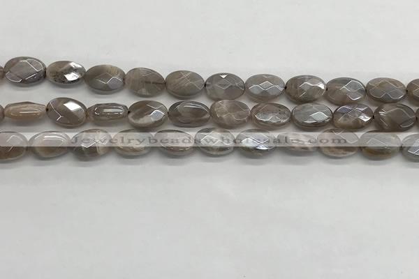 CMS1798 15.5 inches 8*12mm faceted oval AB-color moonstone beads