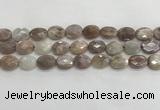 CMS1801 15.5 inches 13*18mm faceted oval AB-color moonstone beads