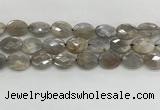 CMS1814 15.5 inches 13*18mm faceted oval AB-color moonstone beads