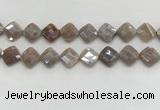 CMS1835 15.5 inches 15*15mm faceted diamond AB-color moonstone beads