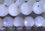 CMS1855 15.5 inches 6mm faceted round white moonstone beads wholesale