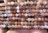 CMS1890 15.5 inches 5.5mm faceted round rainbow moonstone beads