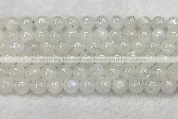 CMS1904 15.5 inches 12mm round white moonstone gemstone beads