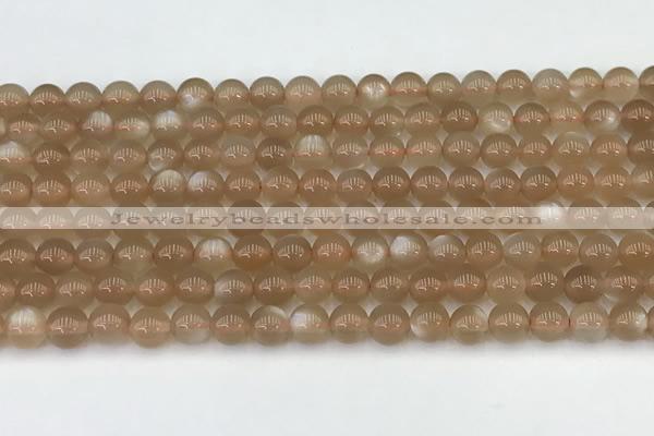 CMS1956 15.5 inches 5mm round natural moonstone gemstone beads