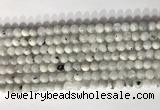 CMS2000 15.5 inches 6mm round white moonstone gemstone beads