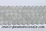 CMS2007 15.5 inches 10mm round white moonstone gemstone beads