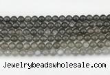 CMS2021 15.5 inches 8mm round black moonstone beads wholesale