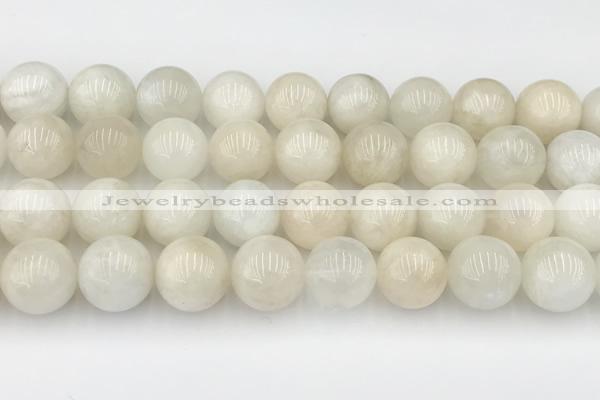 CMS2030 15.5 inches 12mm round white moonstone beads wholesale