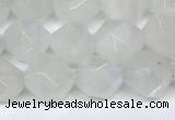 CMS2066 15.5 inches 8mm faceted nuggets white moonstone beads