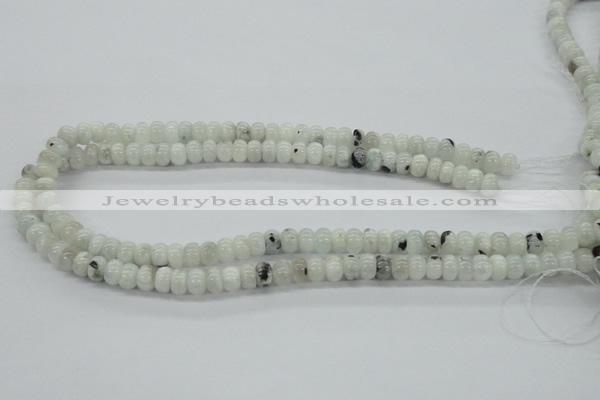 CMS208 15.5 inches 5*8mm rondelle moonstone gemstone beads wholesale