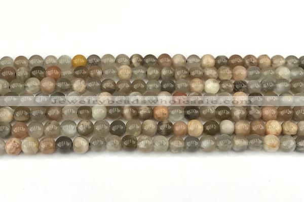 CMS2085 15 inches 5mm round moonstone gemstone beads