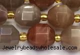 CMS2091 15 inches 9mm - 10mm faceted moonstone gemstone beads