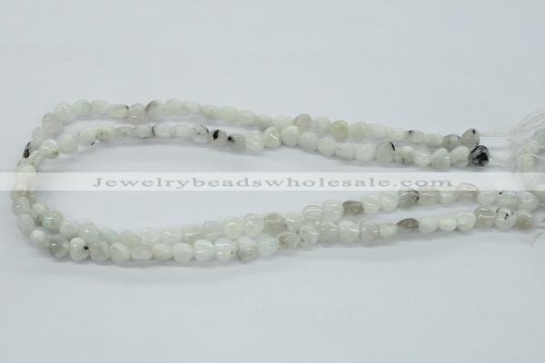 CMS211 15.5 inches 8*8mm heart moonstone gemstone beads wholesale