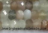 CMS2120 15 inches 4*6mm faceted rondelle moonstone beads