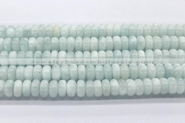 CMS2138 15 inches 6*10mm rondelle blue moonstone beads