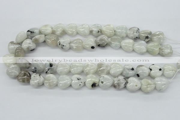 CMS214 15.5 inches 16*16mm heart moonstone gemstone beads wholesale