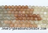 CMS2165 15 inches 6mm round rainbow moonstone beads