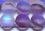 CMS2183 15 inches 6mm, 8mm, 10mm & 12mm round matte synthetic moonstone beads