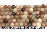 CMS2274 15 inches 8mm round rainbow moonstone gemstone beads