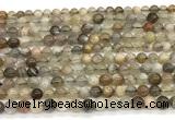 CMS2286 15 inches 4mm round grey moonstone beads wholesale