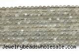 CMS2293 15 inches 4mm round grey moonstone beads wholesale