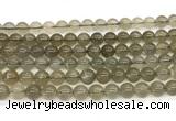 CMS2295 15 inches 8mm round grey moonstone beads wholesale