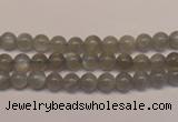 CMS300 15.5 inches 5mm round natural grey moonstone beads wholesale